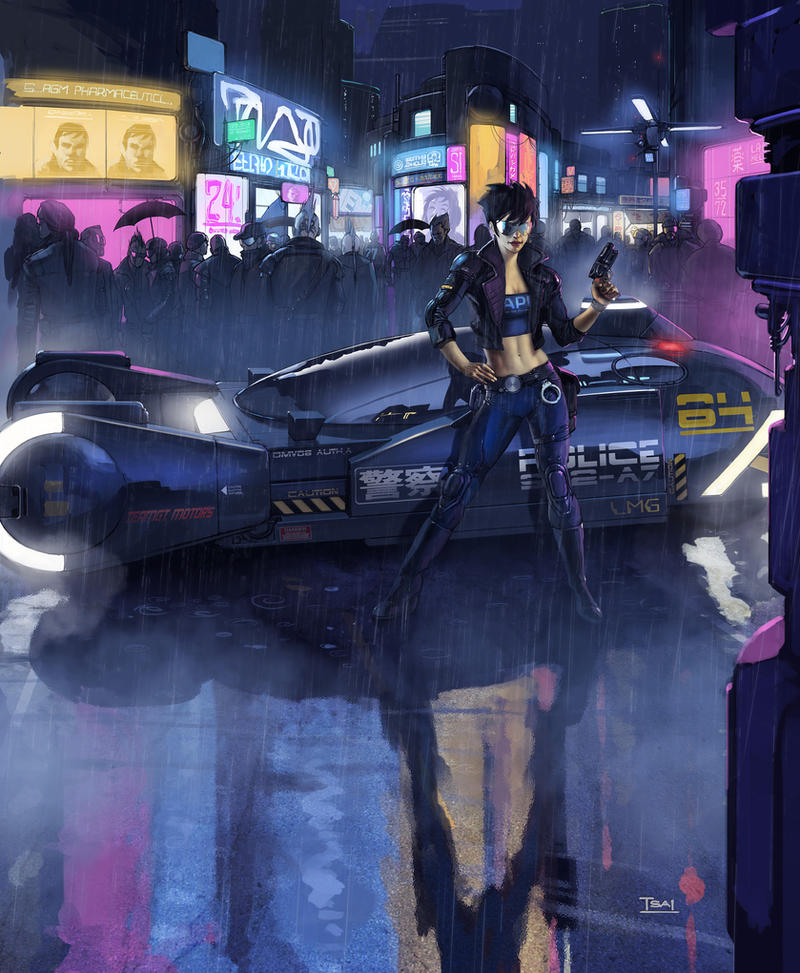 blade runner imagineFX cover by francis001